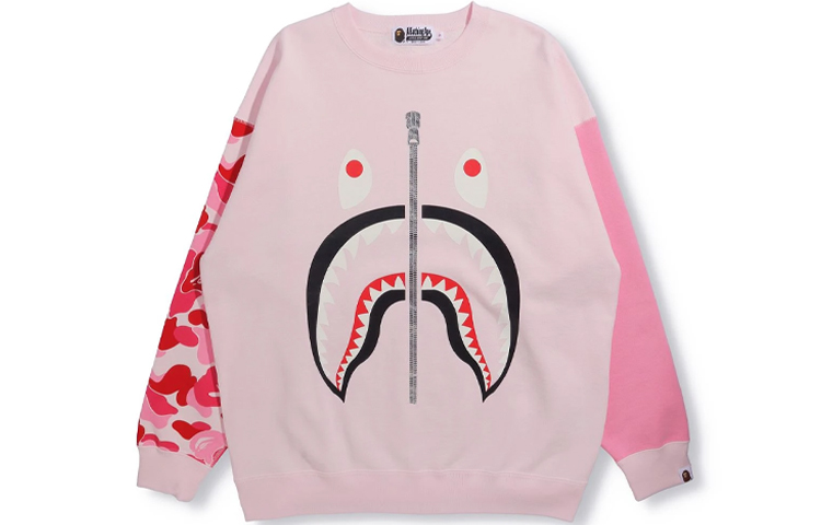 Lookbook (W) BAPE迷彩鯊魚頭寬鬆套頭長袖上衣 1H80-213-507