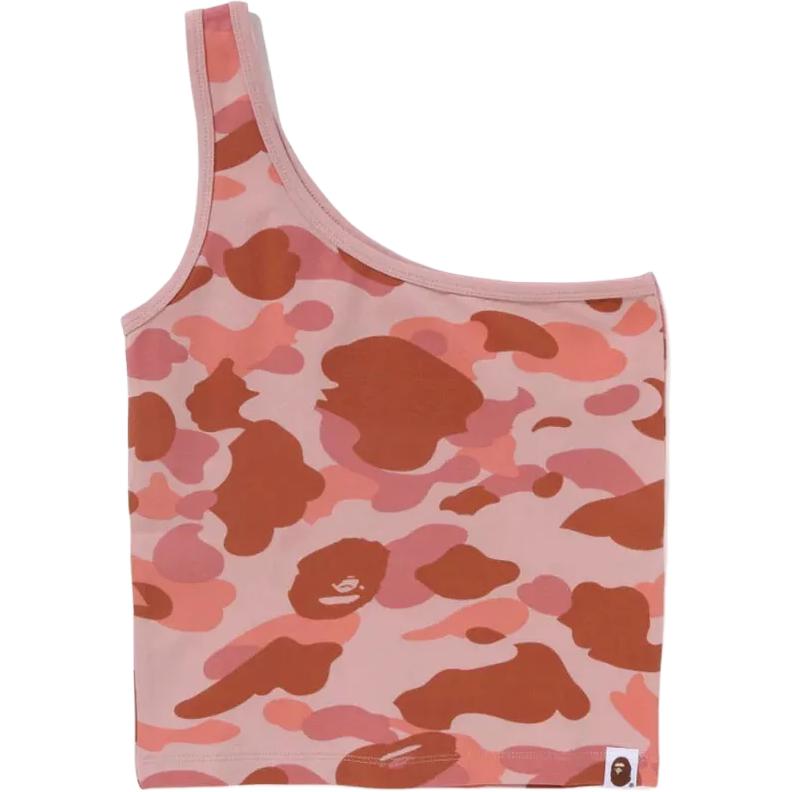 (Women) BAPE Camo Slim-Fit Tank Top (Single-Shoulder). 1K70-208-001