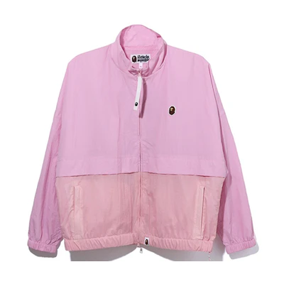 (Women) BAPE Casual Jacket with Gel Ape Logo and Letter Patch Design 0ZXJKW240504E