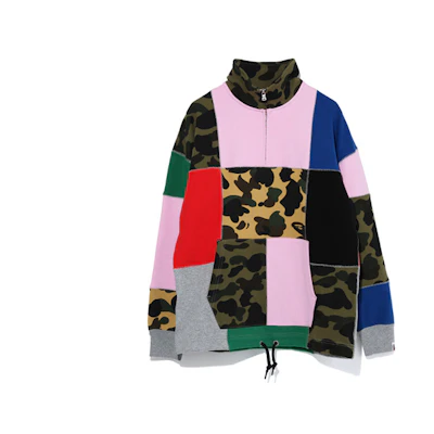 (Women) BAPE Color Camo Print Colorblock Hoodie Multicolor 0ZXSWW213503E