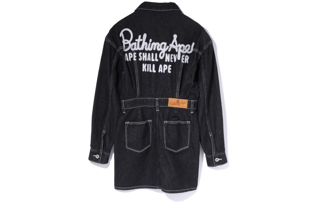 (Women) BAPE Color Stitch Champion Denim Logo Mid-Length Buttoned Jacket . 1I30-235-005 圖 3