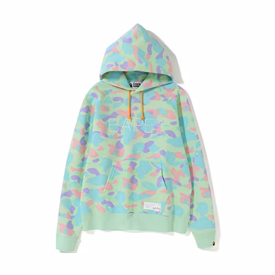 (Women) BAPE Colorblock Camo Print Drawstring Hoodie 0ZXSWW214505C