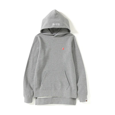 (Women) BAPE Embroidered Badge Solid Color Pullover Hoodie 0ZXSWW214508C