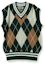 Buy (Women) BAPE Embroidery Argyle Knit Vest Colorblock Diamond V-Neck Pullover Women. 1I30-220-002