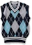 Order (Women) BAPE Embroidery Argyle Knit Vest Colorblock Diamond V-Neck Pullover Women. 1I30-220-002
