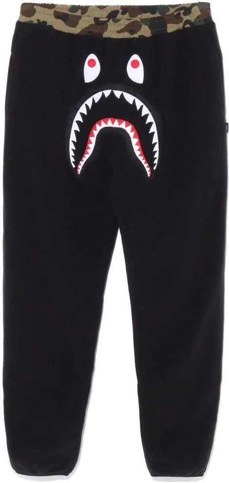 women-bape-fw-22-1st-camo-shark-polartec-pants-black-casual-joggers-1-h80-252-507
