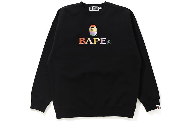(Women) BAPE FW22 Solid Color Rainbow Ape Crewneck Pullover Sweatshirt . 0ZXSWW213504G 圖 2
