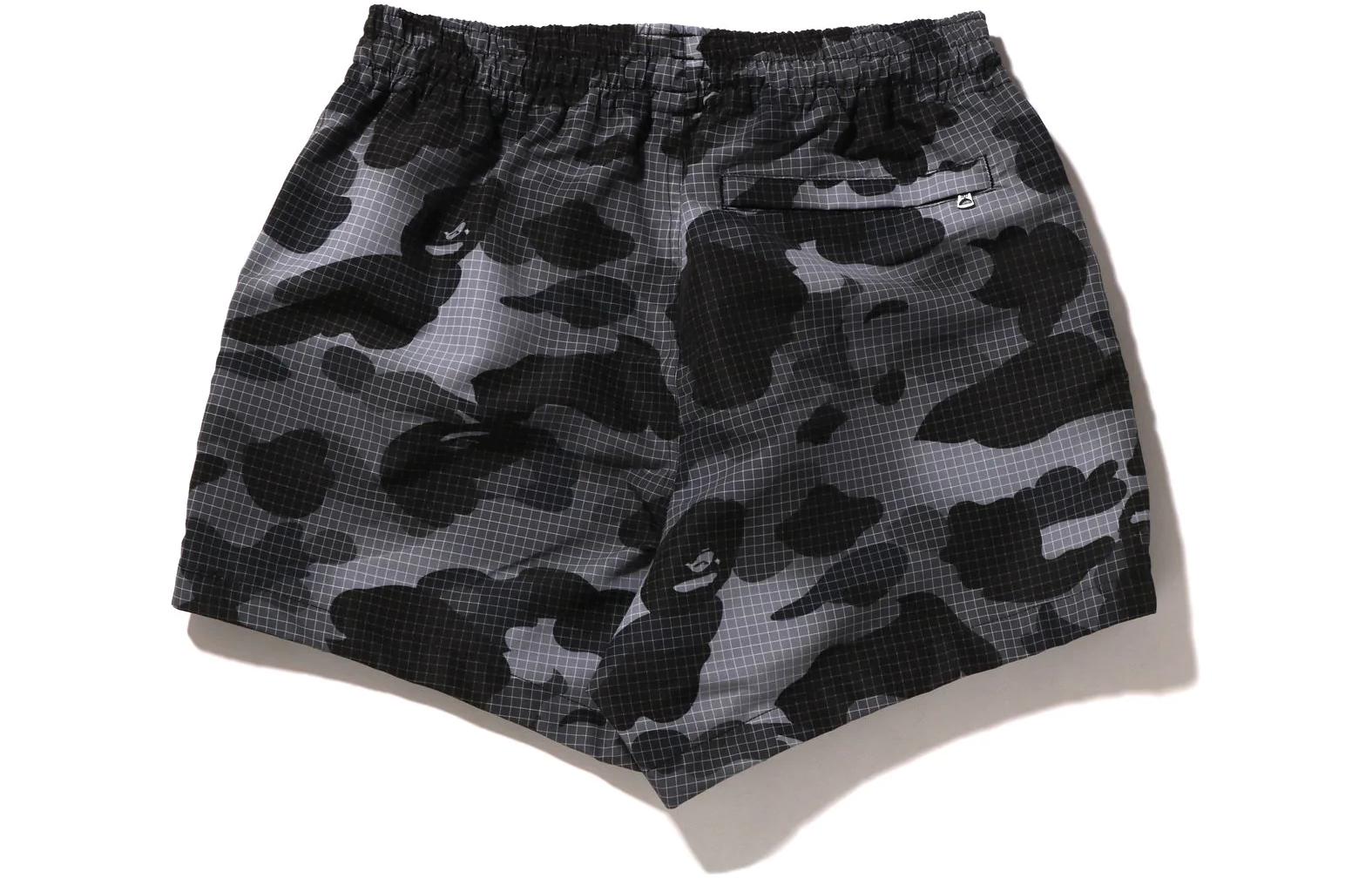 Lookbook (W) BAPE 格紋迷彩全版印花休閒短褲 時尚款式 1I80-253-002