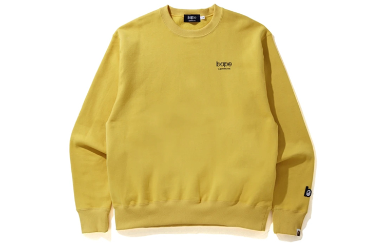 (Women) BAPE Letter Logo Loose Fit Crewneck Pullover Sweatshirt 1G70-213-501