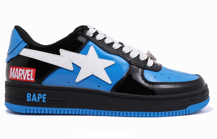 (W) BAPE MARVEL A BATHING APE STA Low 'Venom Black Blue White' 圖 2