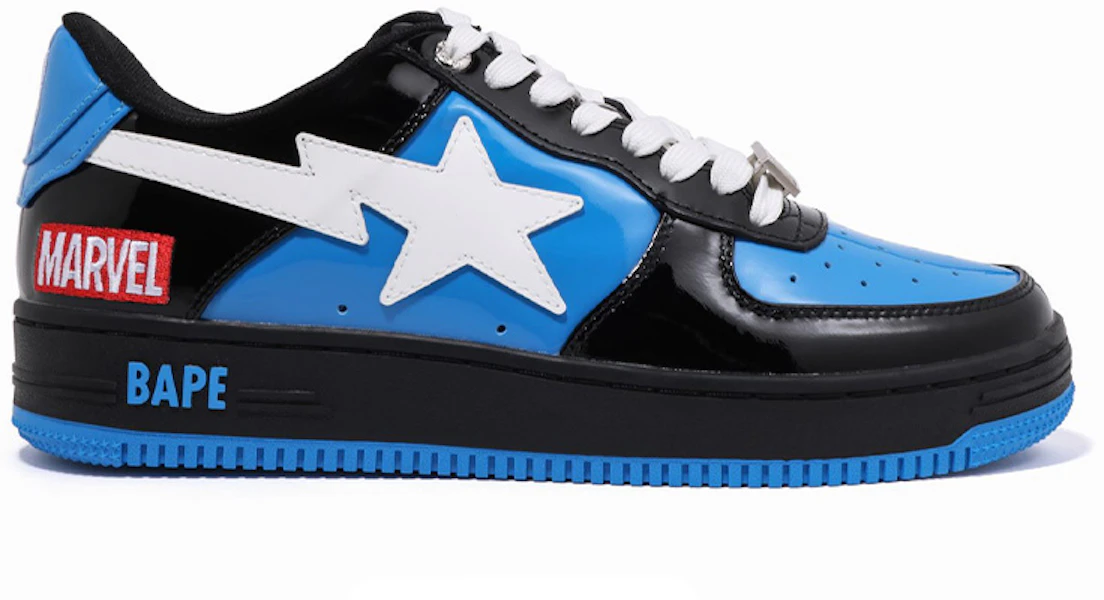 (W) BAPE MARVEL x A BATHING APE STA Low 'Venom Negro Azul Blanco' 1I73-291-915 Lookbook (W) BAPE MARVEL x A BATHING APE STA Low 'Venom Negro Azul Blanco' 1I73-291-915
