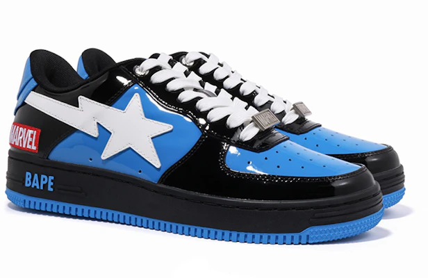 (W) BAPE MARVEL x A BATHING APE STA Low 'Venom Negro Azul Blanco' 1I73-291-915 Shop (W) BAPE MARVEL x A BATHING APE STA Low 'Venom Negro Azul Blanco' 1I73-291-915