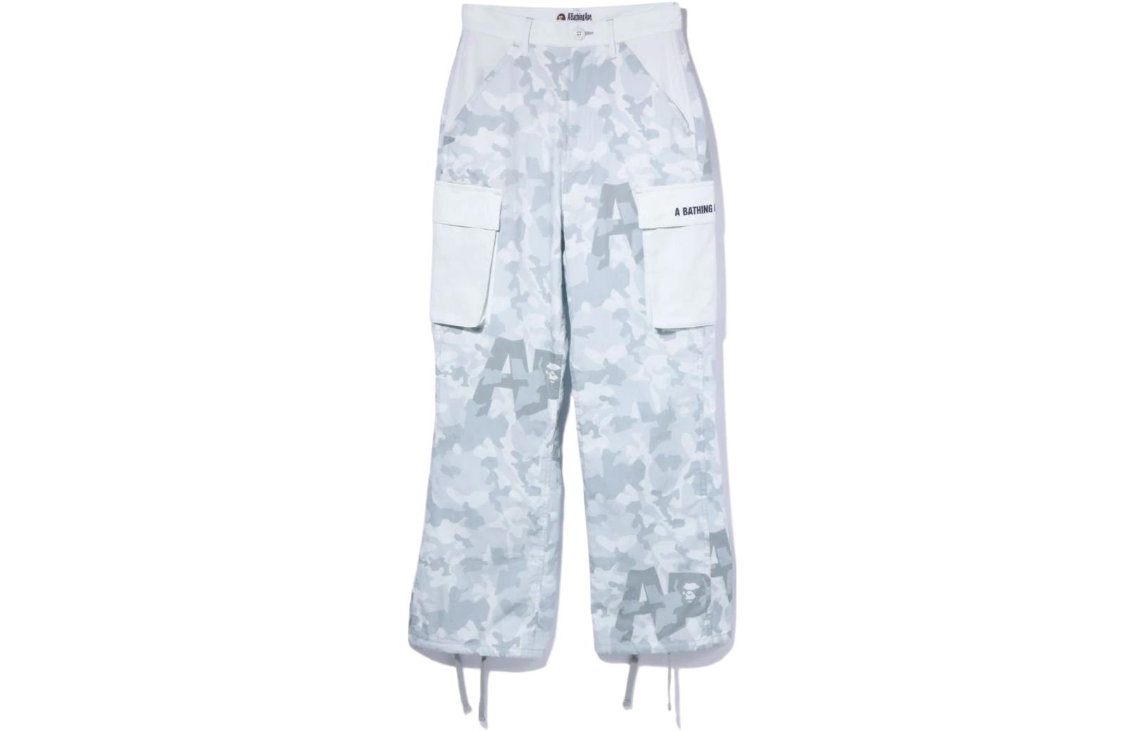(Women) BAPE Sand Camo 6 Pocket High Waist Pants Desert Camouflage  Casual Pants 1I30-252-005