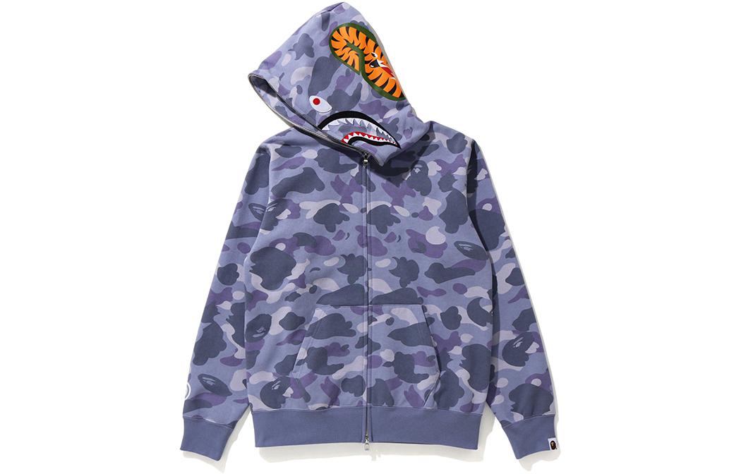 (Women) BAPE Shark Camo Full-Zip Hoodie Jacket for Women. 0ZXSWW215504G
