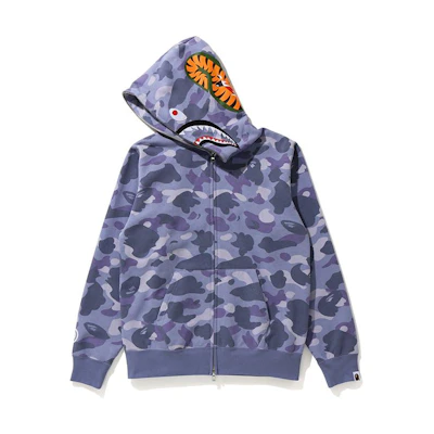 (Women) BAPE Shark Camo Full-Zip Hoodie Jacket for Women. 0ZXSWW215504G