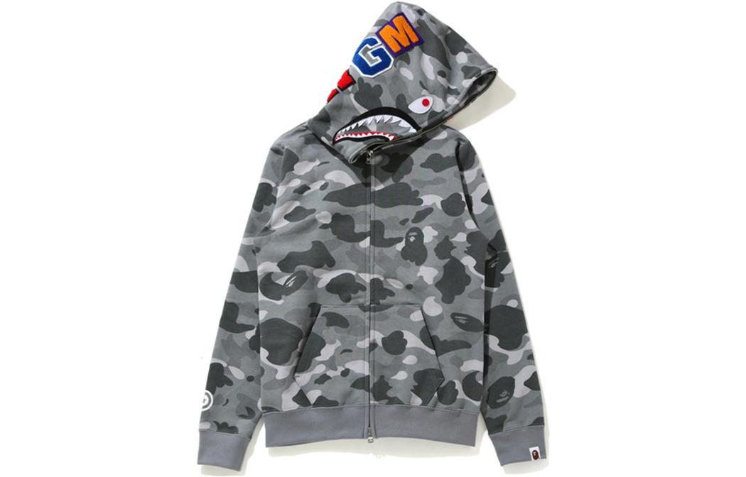 (Women) BAPE Shark Camo Full-Zip Hoodie Jacket for Women. 0ZXSWW215504G 圖 2