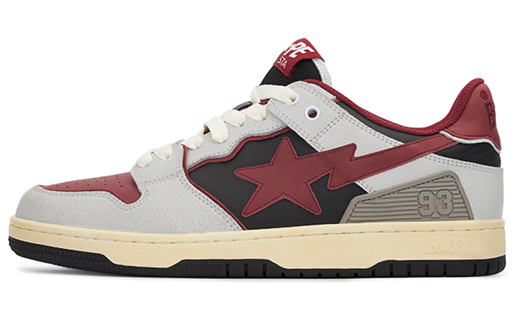 (Women) BAPE Sk8 Sta #4 'Red' 1I20-291-020/1I20-191-021