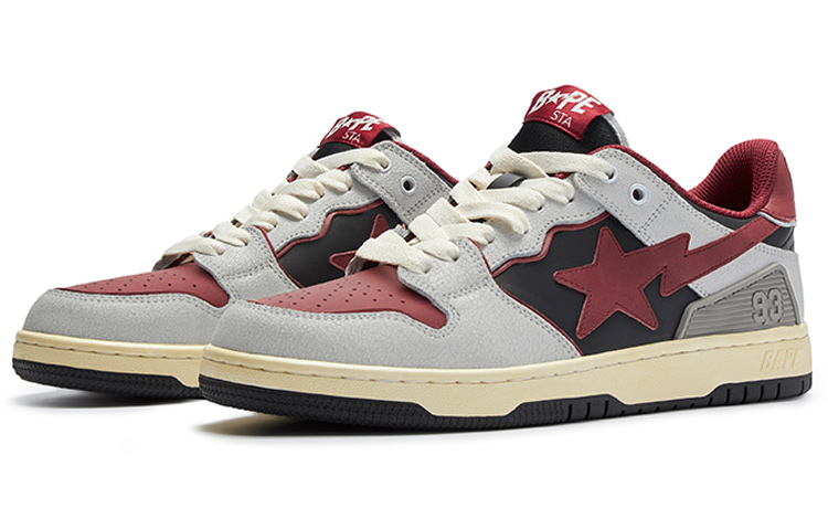 Lookbook (W) ベイプ SK8 STA #4 レッド 1I20-291-020/1I20-191-021