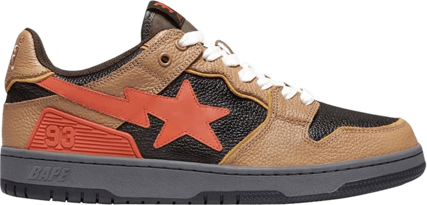 (W) BAPE Sk8 Sta '黑橙配色' 1H80291021-BLK Buy (W) BAPE Sk8 Sta '黑橙配色' 1H80291021-BLK