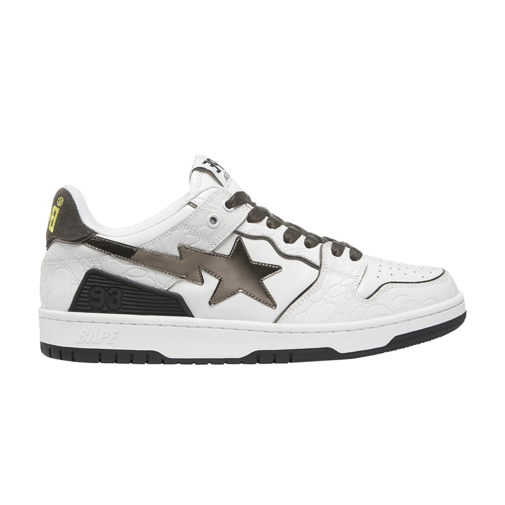 (Women) BAPE Sk8 Sta 'White Metallic Silver'  1H80291020