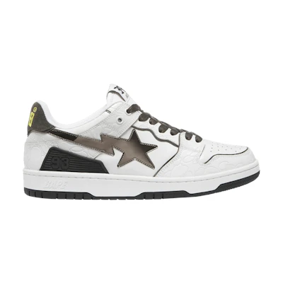 (W) BAPE Sk8 Sta 'White Metallic Silver'