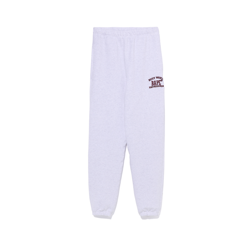 Shop (W) BAPE SS23 純色刺繡字母運動長褲. 0ZXPTW252002K