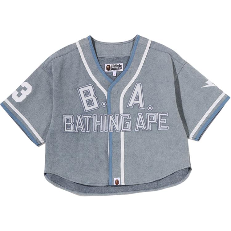 (Women) BAPE SS26 Oversized Letter Logo Baseball Jacket 0ZXSRW302322Q