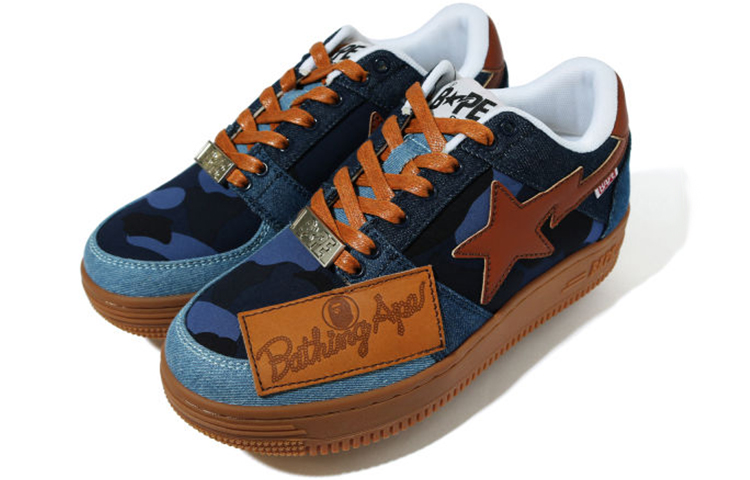 (W) BAPE Sta 'Patchwork Denim Brown Blue' 圖 3