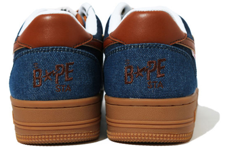 (W) BAPE Sta 'Patchwork Denim Brown Blue' 圖 4