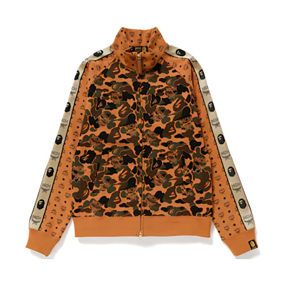 (Women) BAPE Yellow Camo Full-Print Track Jacket Hoodie 1F73-213-902
