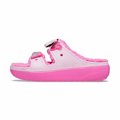 (W) Barbie Crocs Classic Cozzzy Sandal 'Electric Pink'