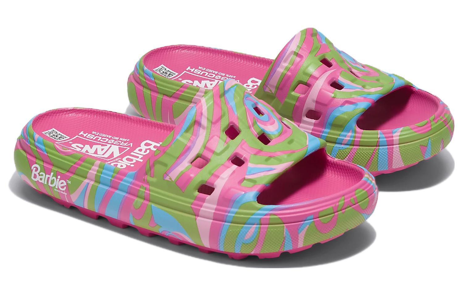 Order Barbie x Vans Slide-On VR3Cush 'Cetak Swirl' Sandal VN000BCCCOV
