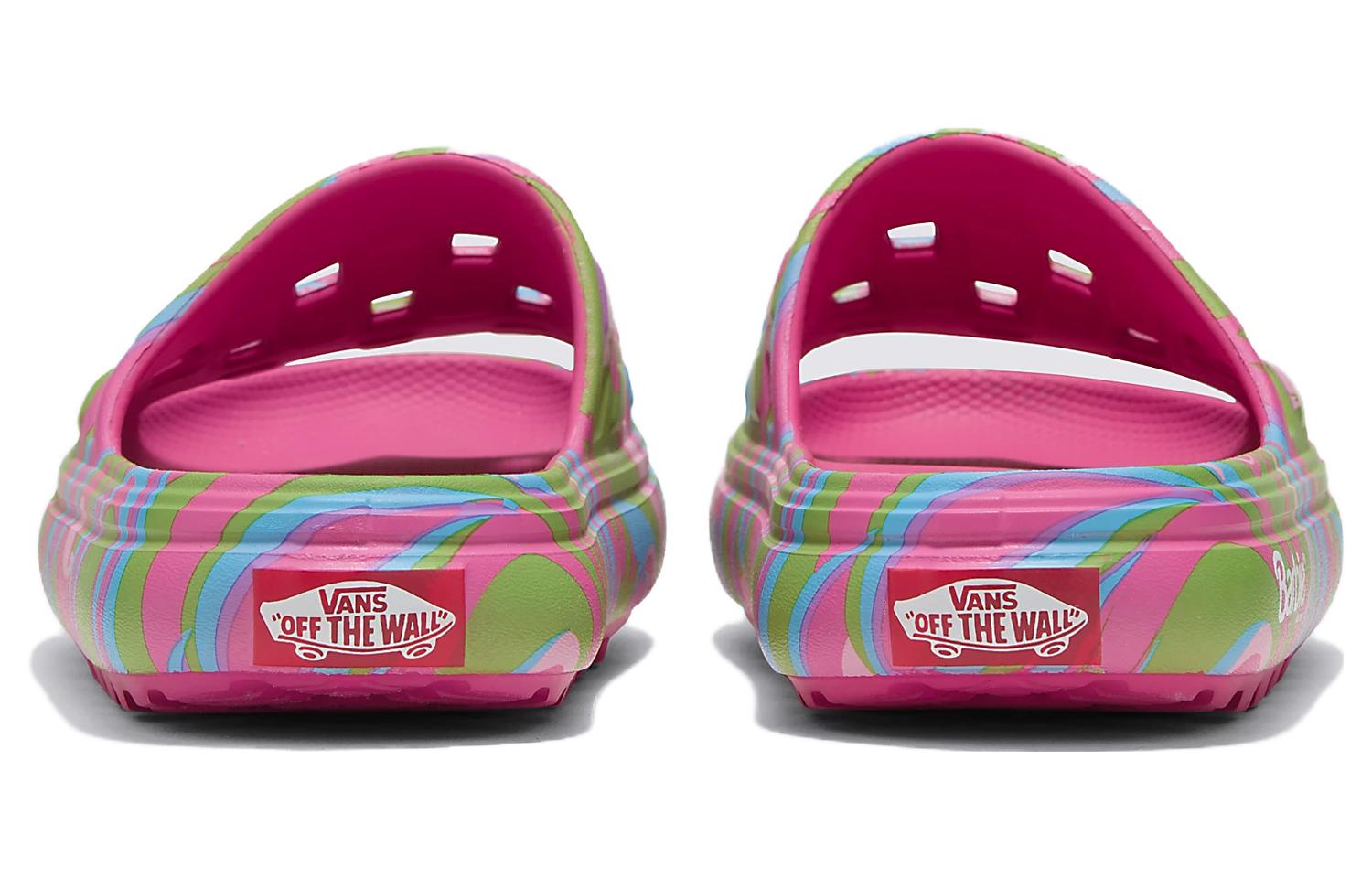 Shop Barbie x Vans Slide-On VR3Cush 'Cetak Swirl' Sandal VN000BCCCOV