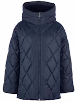 Order (W) Barbour 深藍色連帽菱格外套 LQU1649NY71