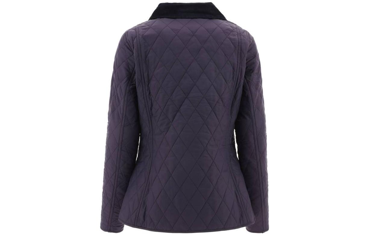 Lookbook (W) Barbour 海军蓝单排扣菱格外套 LQU0475NY91