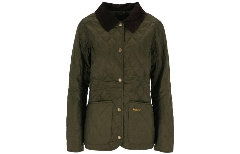 Order (W) 巴伯尔Annandale经典款修身版型菱格外套橄榄绿夹克 LQU0475LQUOL91