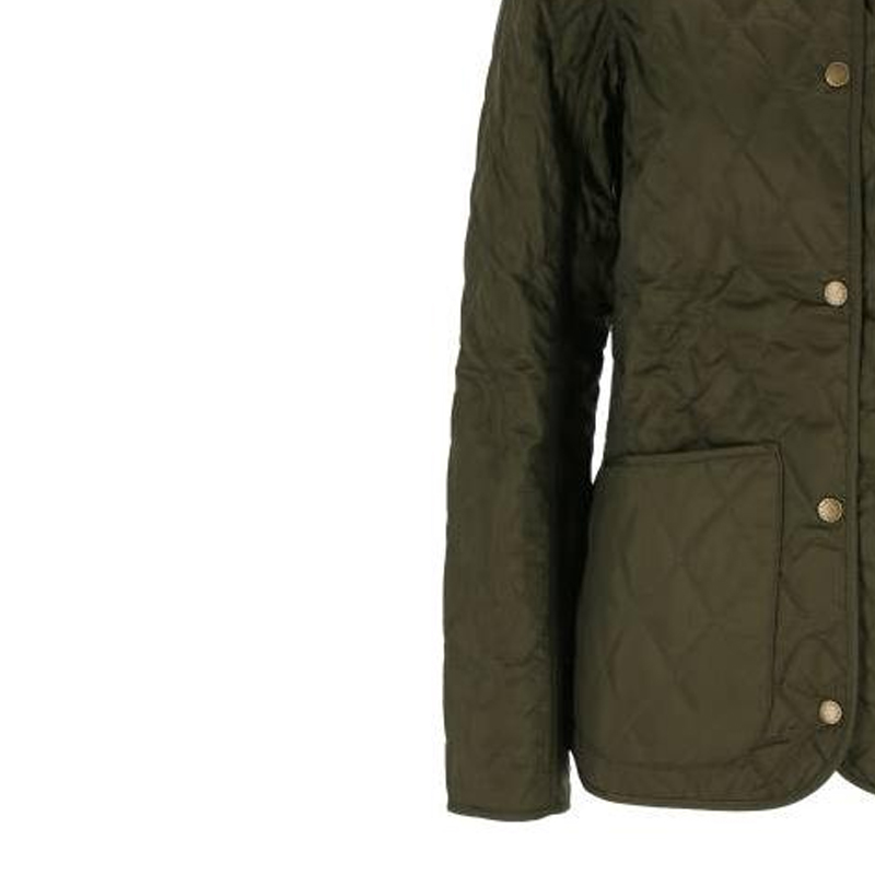 Details for (W) 巴伯尔Annandale经典款修身版型菱格外套橄榄绿夹克 LQU0475LQUOL91