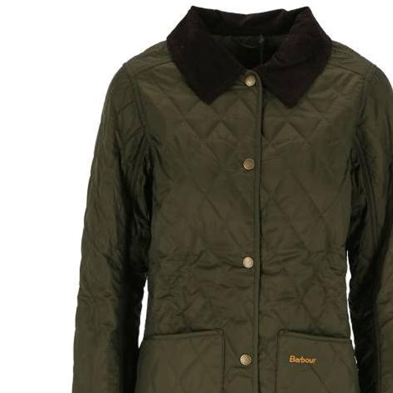 Sizing (W) 巴伯尔Annandale经典款修身版型菱格外套橄榄绿夹克 LQU0475LQUOL91