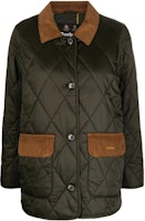 (Women) BARBOUR Bragar Quilted Patchwork Long Sleeve Cotton Jacket Army Green. LQU1497SG71 (Women) BARBOUR Bragar Quilted Patchwork Long Sleeve Cotton Jacket Army Green. LQU1497SG71