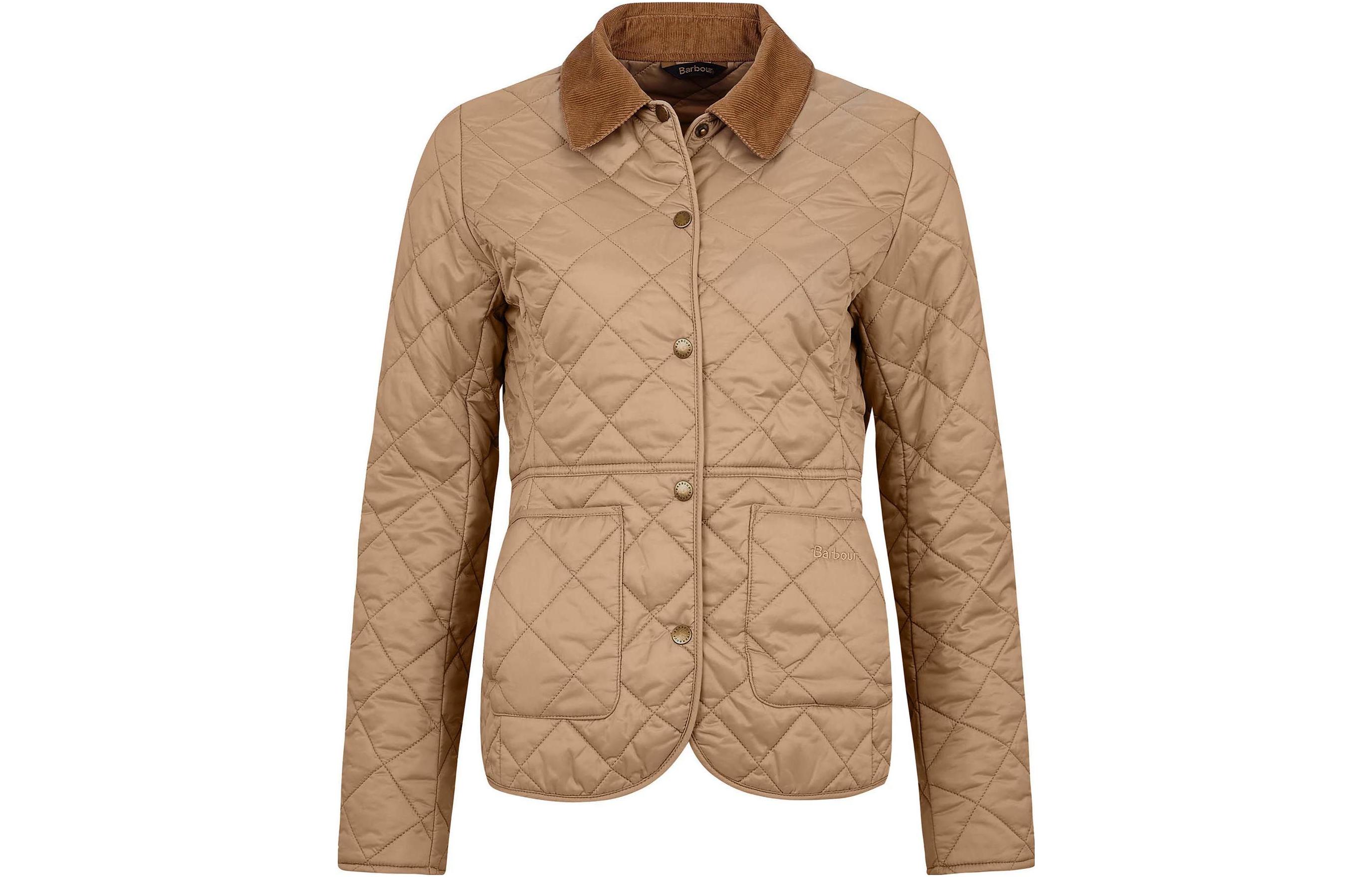 (Women) Barbour Cotton Jacket Button-Up Solid Color LQU1012BE34