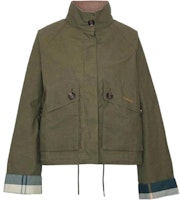 (Women) BARBOUR Crowdon Showerproof Jacket Green Long Sleeve Outerwear LSP0152GN31 (Women) BARBOUR Crowdon Showerproof Jacket Green Long Sleeve Outerwear LSP0152GN31