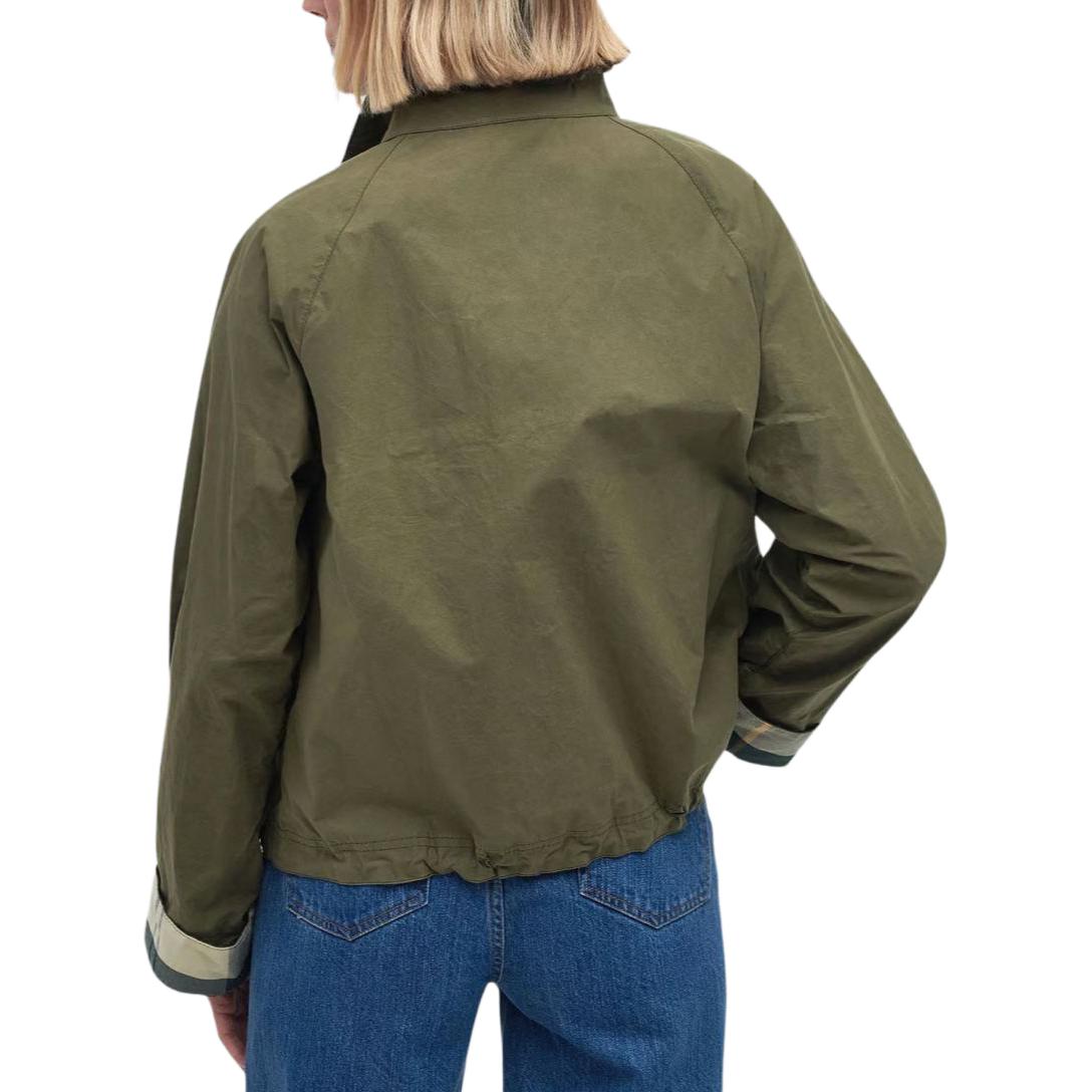 Purchase (W) BARBOUR Crowdon Jaket Anti Air Hijau Lengan Panjang Outerwear LSP0152GN31