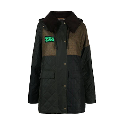 (Women) BARBOUR FW23 Olive Green Logo Patch Casual Jacket LWX1385