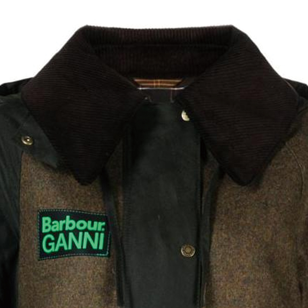 Details for (W) BARBOUR FW23 Jaket Kasual Olive Green Logo Patch LWX1385