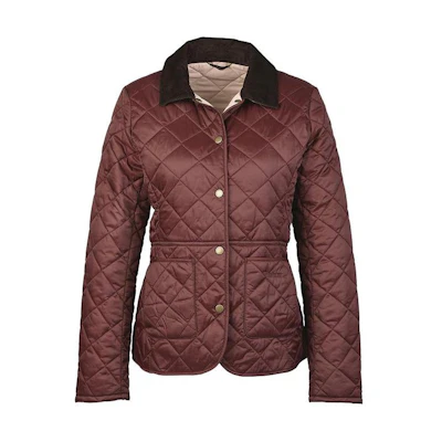 (Women) BARBOUR FW23 Red Button-Up Long Sleeve Jacket. LQU1012RE74