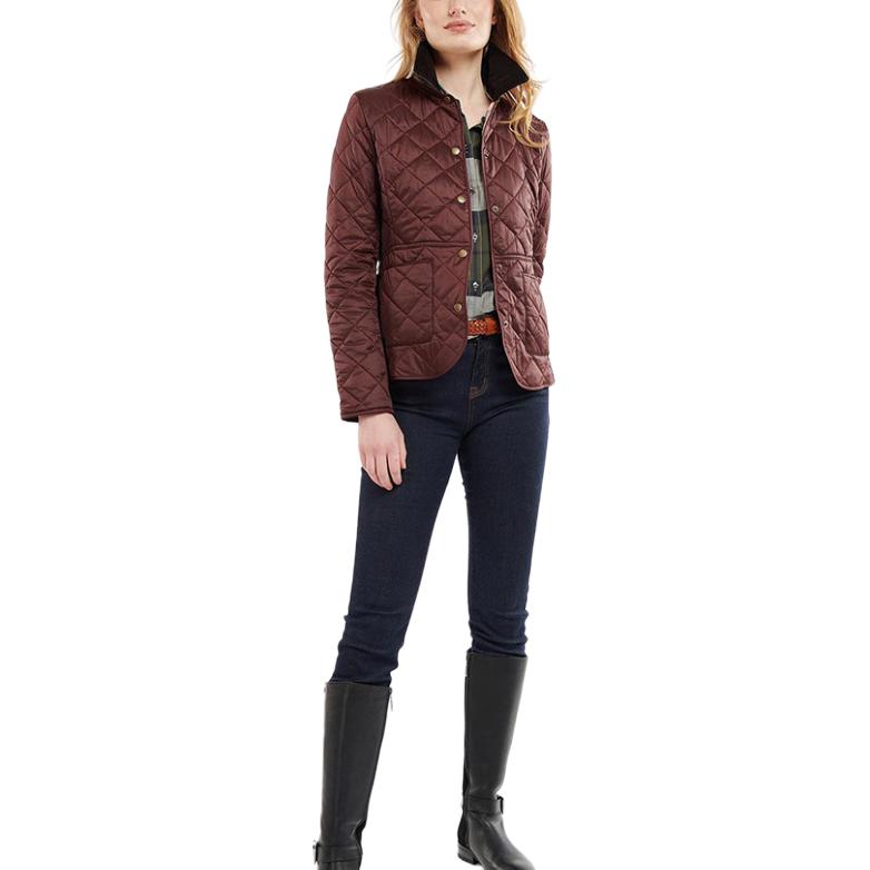 Lookbook (W) 巴伯尔 FW23 红色长袖纽扣夹克​​​ LQU1012RE74