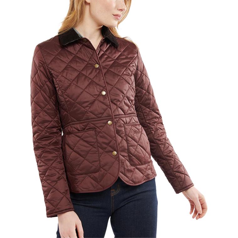 Shop (W) 巴伯尔 FW23 红色长袖纽扣夹克​​​ LQU1012RE74