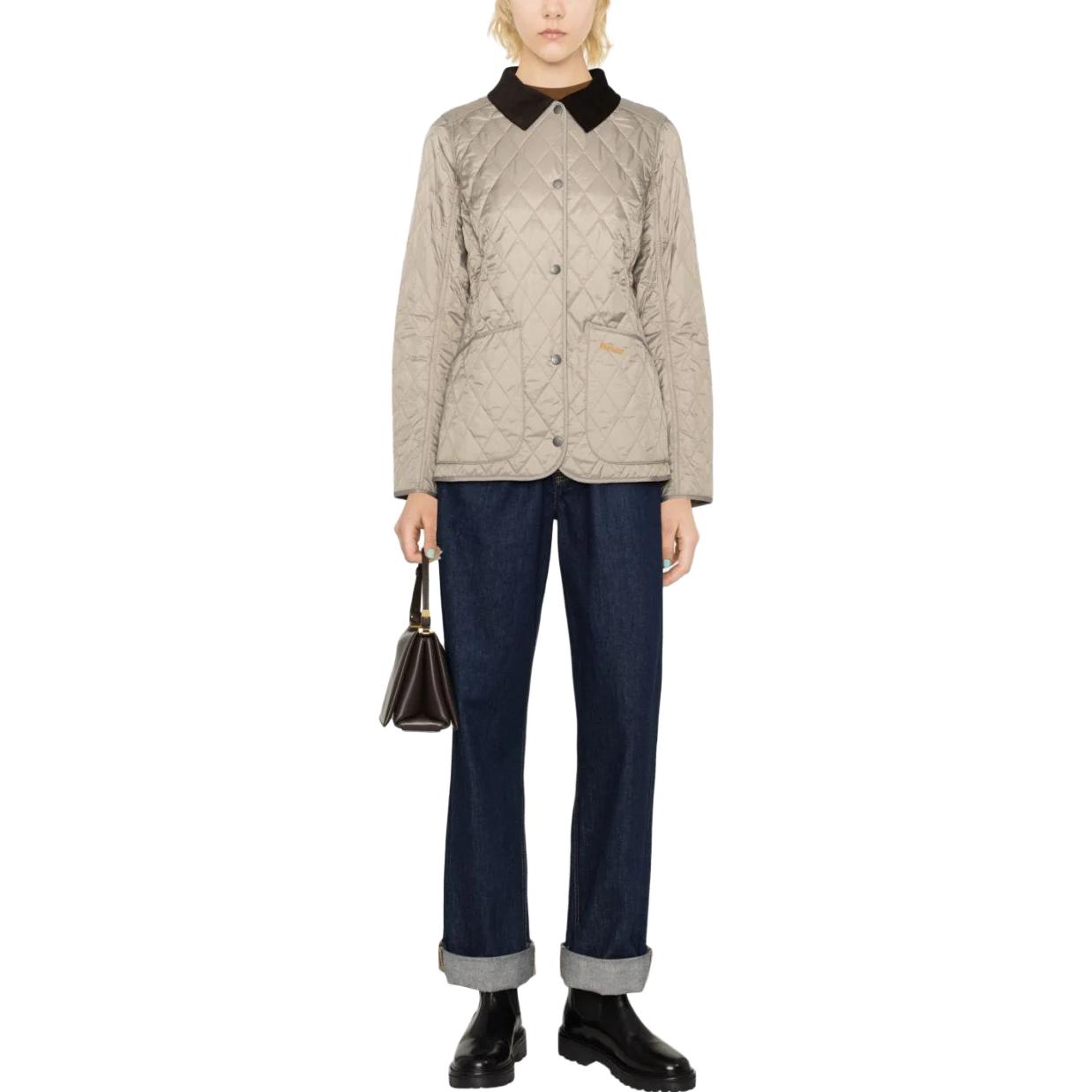 Lookbook (W) 巴伯尔 FW23 米色绗缝单排扣翻领夹克 LQU0475BE53