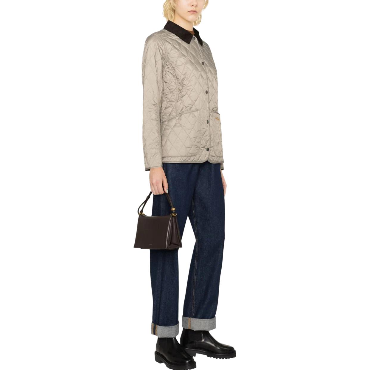 Purchase (W) 巴伯尔 FW23 米色绗缝单排扣翻领夹克 LQU0475BE53