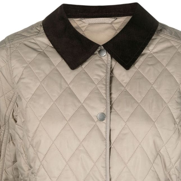 Details for (W) 巴伯尔 FW23 米色绗缝单排扣翻领夹克 LQU0475BE53